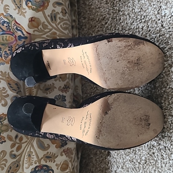 Via Spiga Italian high heels black lace - Picture 7 of 10